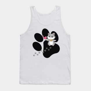 I give you my heart- cat trace Tank Top